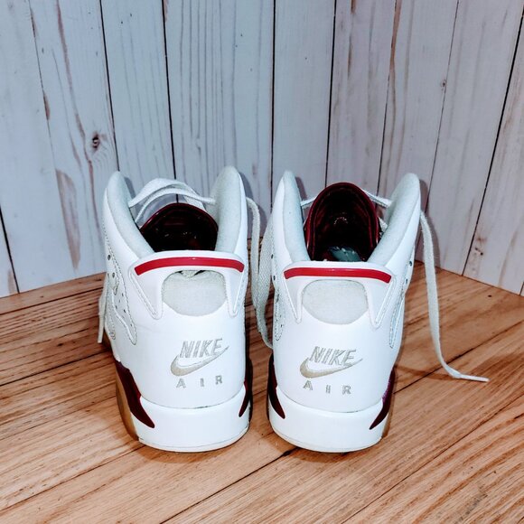 836342 115 Nike Air Jordan 6 Retro OG BG 'Maroon'  6.5Y - Picture 4 of 6